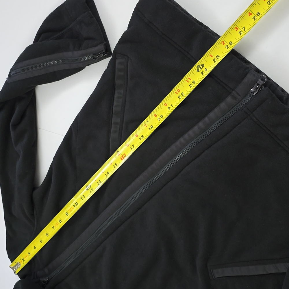 Lululemon Women's Moto Jacket Black Thick Soft Fleece Loose Fit Long Length Sz 4 - Picture 15 of 15
